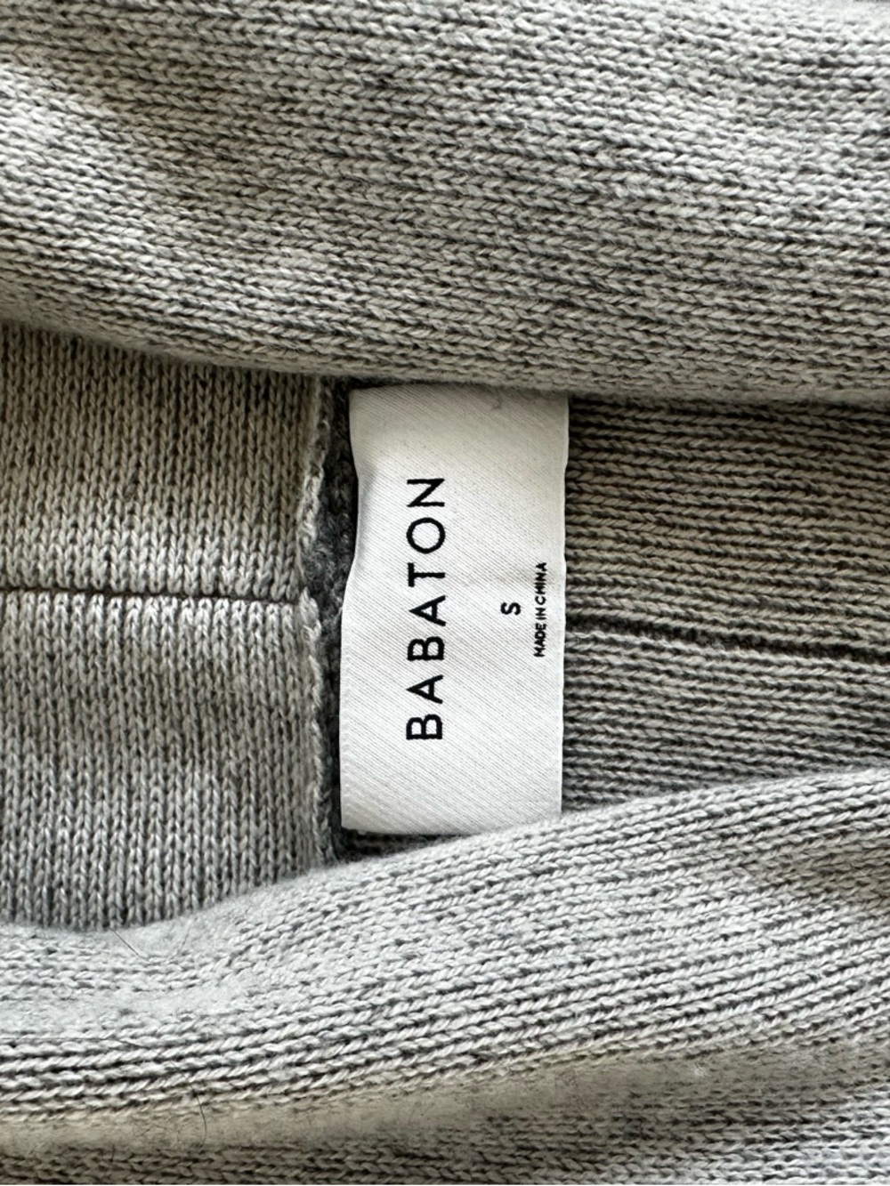 Babaton Light Gray Ribbed Knit Cardigan - Picture 2 of 3
